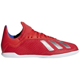 Indoor shoes adidas X 18.3 In Jr BB9396 multicolored red