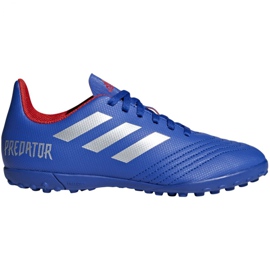 Adidas Predator 19.4 Tf Jr CM8556 football boots multicolored blue Adidas Predator 19.4 Tf Jr CM8556 football boots multicolored blue