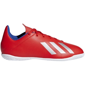 Indoor shoes adidas X 18.4 In Jr BB9410 multicolored red