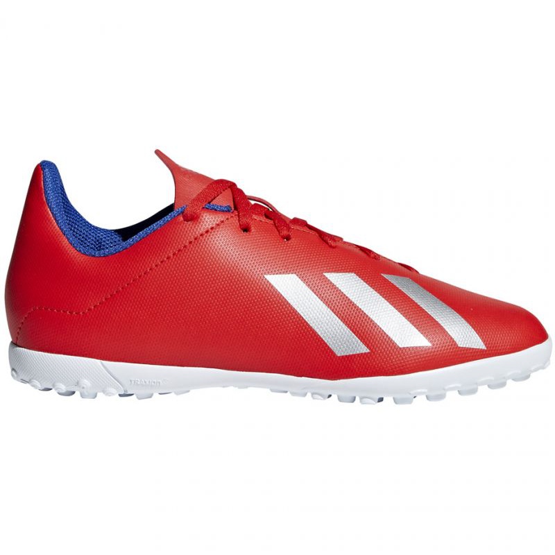 Adidas X 18.4 Tf Jr BB9417 football boots red oranges and reds