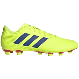 Adidas Nemeziz 18.4 FxG M BB9440 football boots yellow yellow - KeeShoes