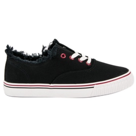 Black Textile Sneakers Black Textile Sneakers
