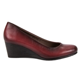 Classic Pumps On The VINCEZA Wedge red