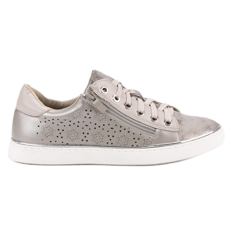 Kylie Casual Silver Sneakers grey