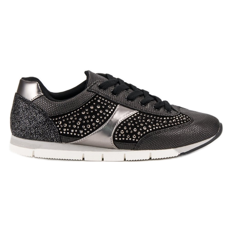 Kylie Sports shoes with crystals black Kylie Sports shoes with crystals black