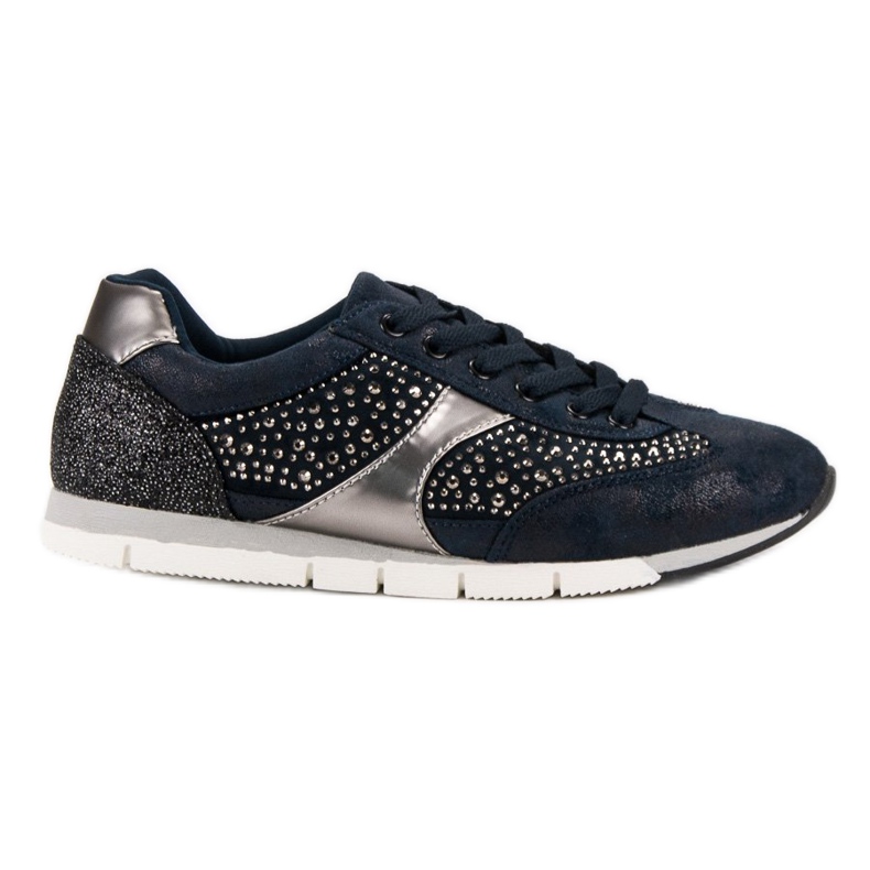Kylie Sports shoes with crystals blue