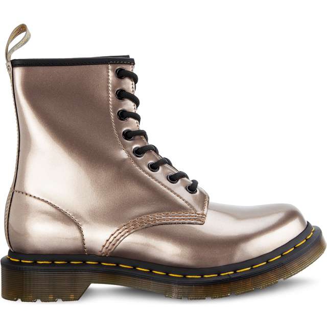 Dr. Martens 1460 Vegan Chrome Rose Gold yellow multicolored