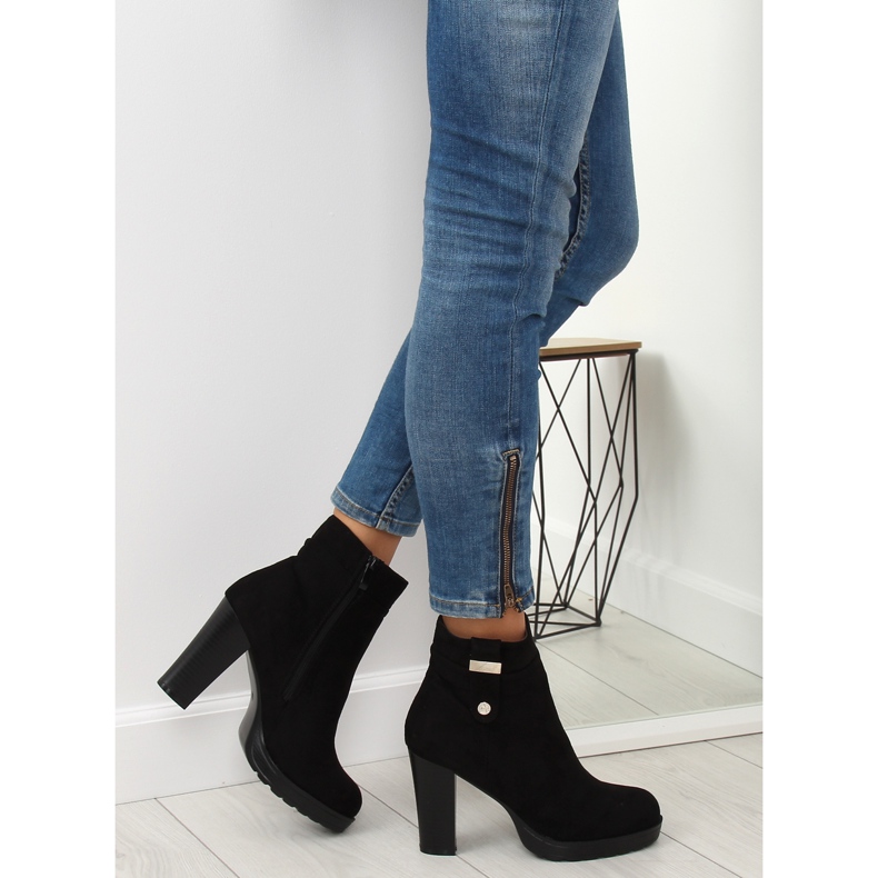 Ankle boots black BK3233 Black II-GAT