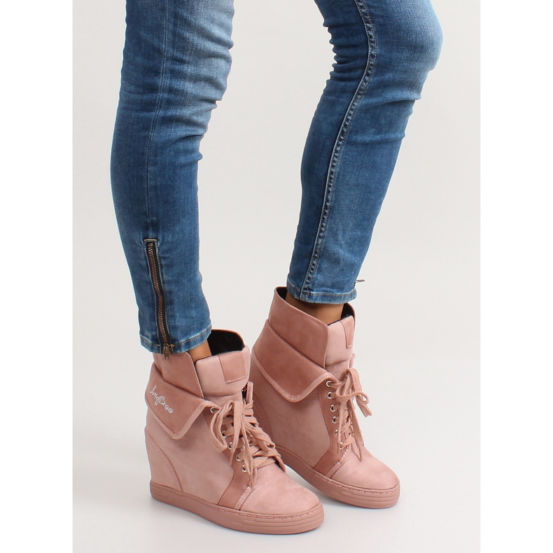Suede sneakers B12-22 Pink II-GAT