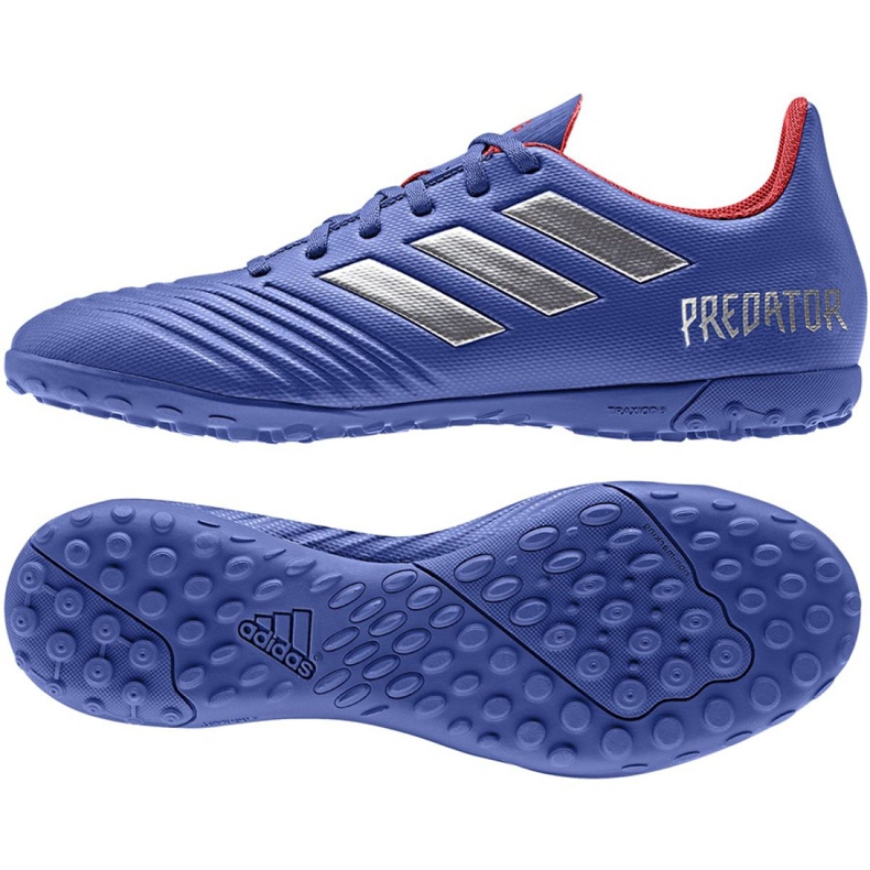 Adidas Predator 19.4 Tf M BB9085 football boots blue blue