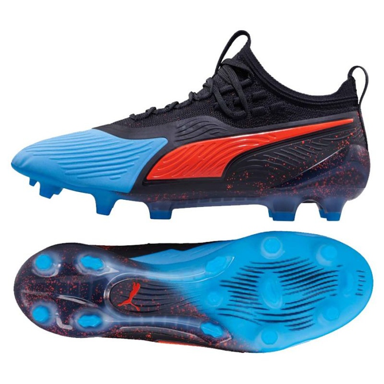 Puma One 19.1 Syn Fg Ag M 105481 01 football boots black black