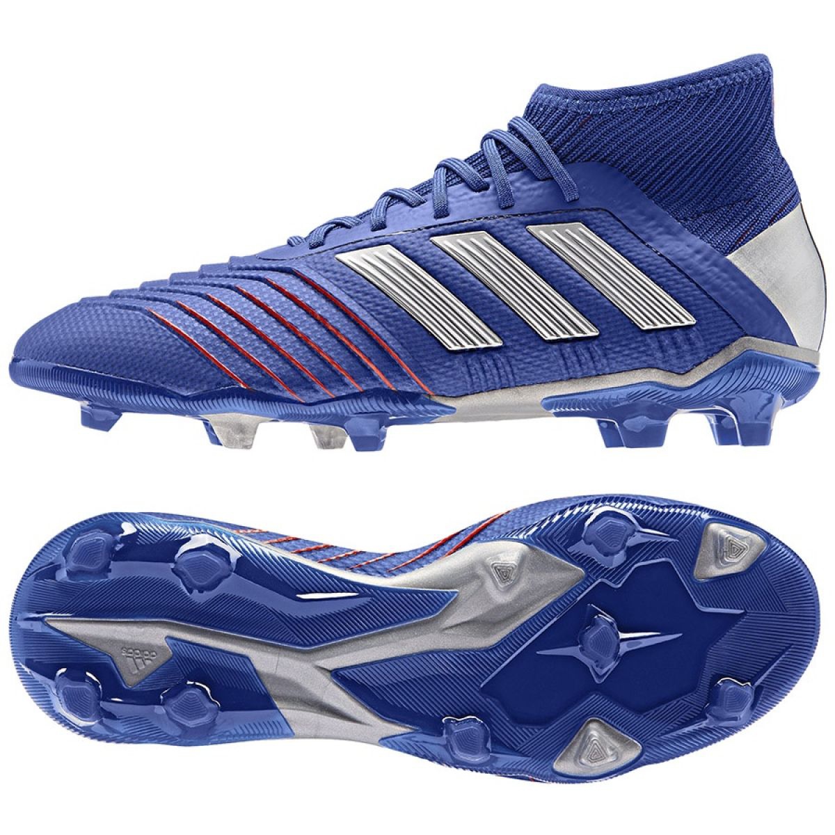 Adidas Predator 19.1 Jr CM8530 football boots blue blue - KeeShoes