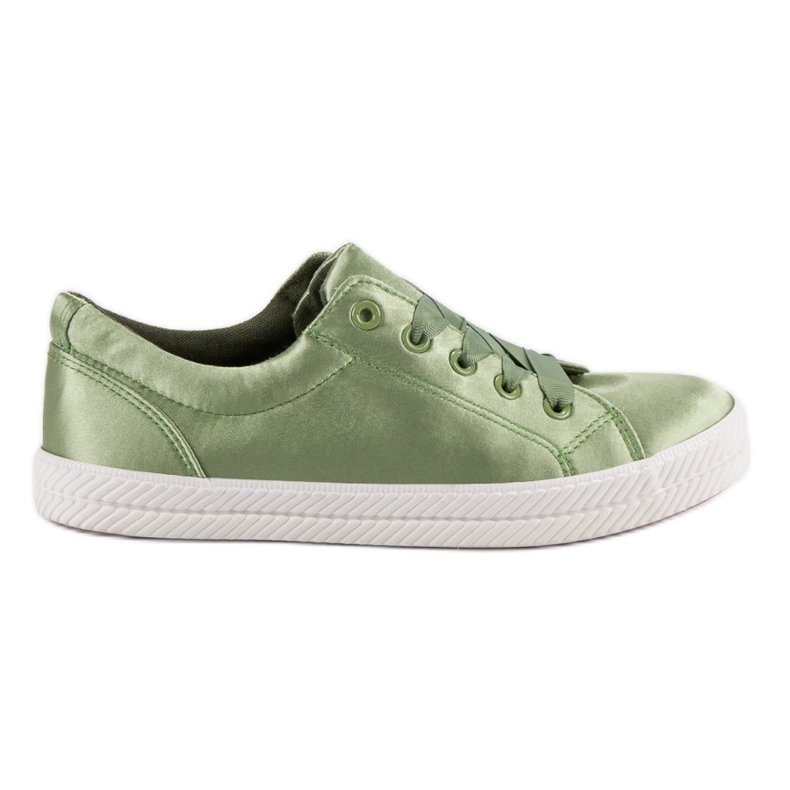 Kylie Satin Sneakers green