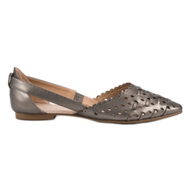Stylish VINCEZA ballerinas grey Stylish VINCEZA ballerinas grey