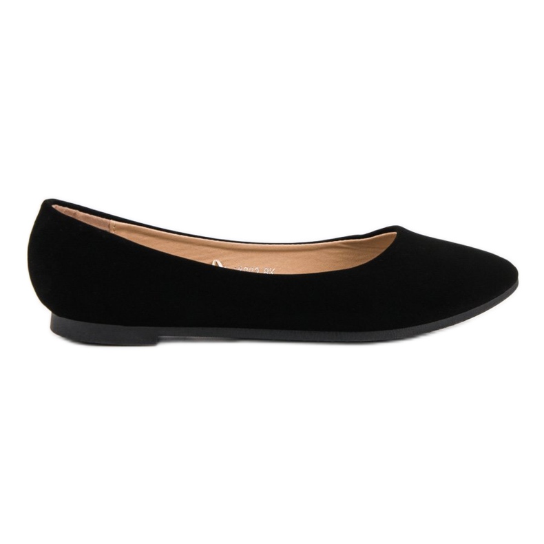 Classic suede ballerinas from VINCEZA black