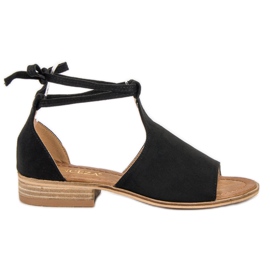 VINCEZA Black Sandals VINCEZA Black Sandals