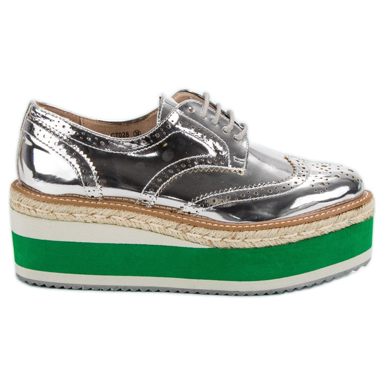 Corina Fashion Wedge Shoes grey