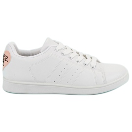 White Sneakers With A Heart White Sneakers With A Heart