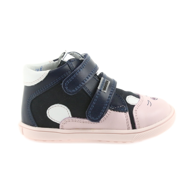 Booties children's shoes Velcro rabbit Bartek 11702 white navy blue pink Booties children's shoes Velcro rabbit Bartek 11702 white navy blue pink