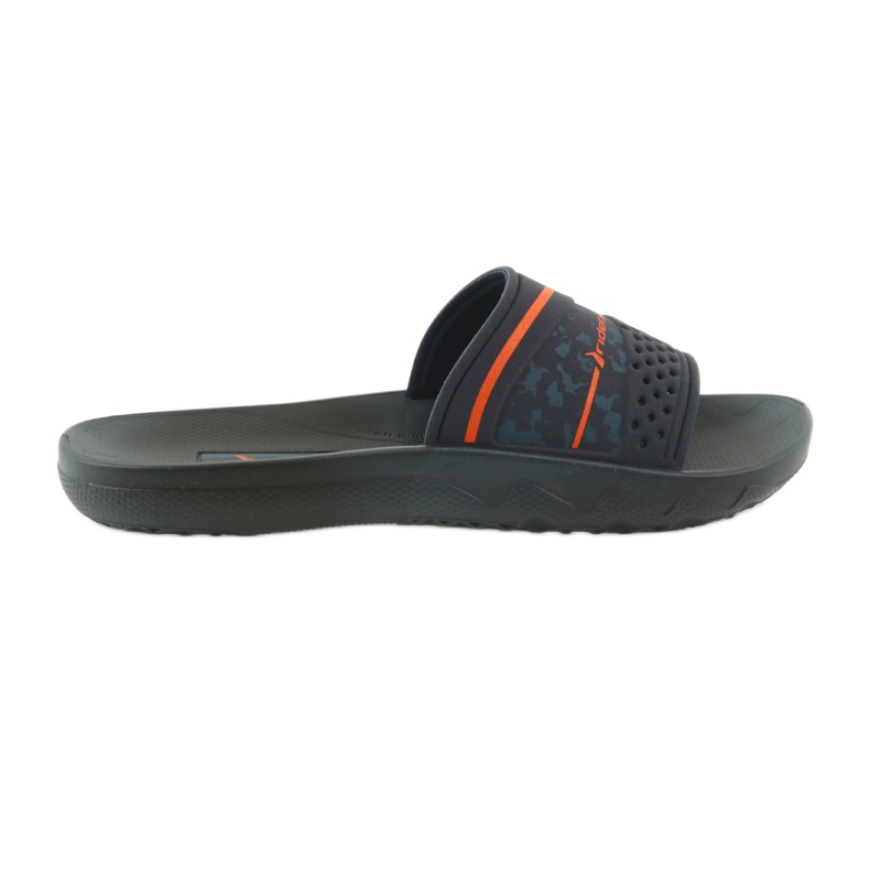 Rider 82499 navy blue leisure men's slippers orange