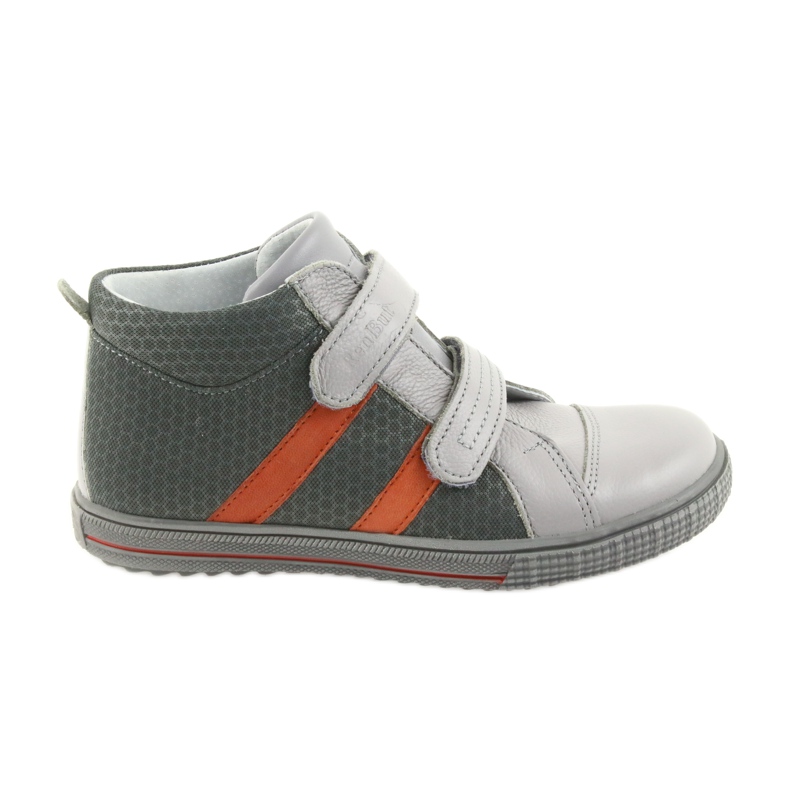 Ren But Rhine shoes boys with Velcro 4275 Popiel/Orange grey