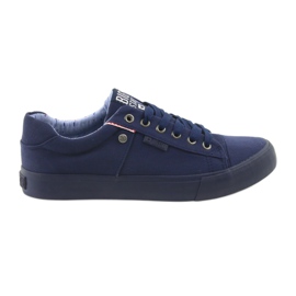 Big Star Men's sneakers, tied navy blue 174094 Big Star Men's sneakers, tied navy blue 174094