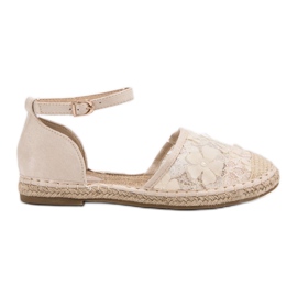 Nio Nio Lace Espadrilles brown Nio Nio Lace Espadrilles brown
