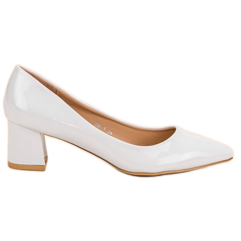 Diamantique Elegant white pumps