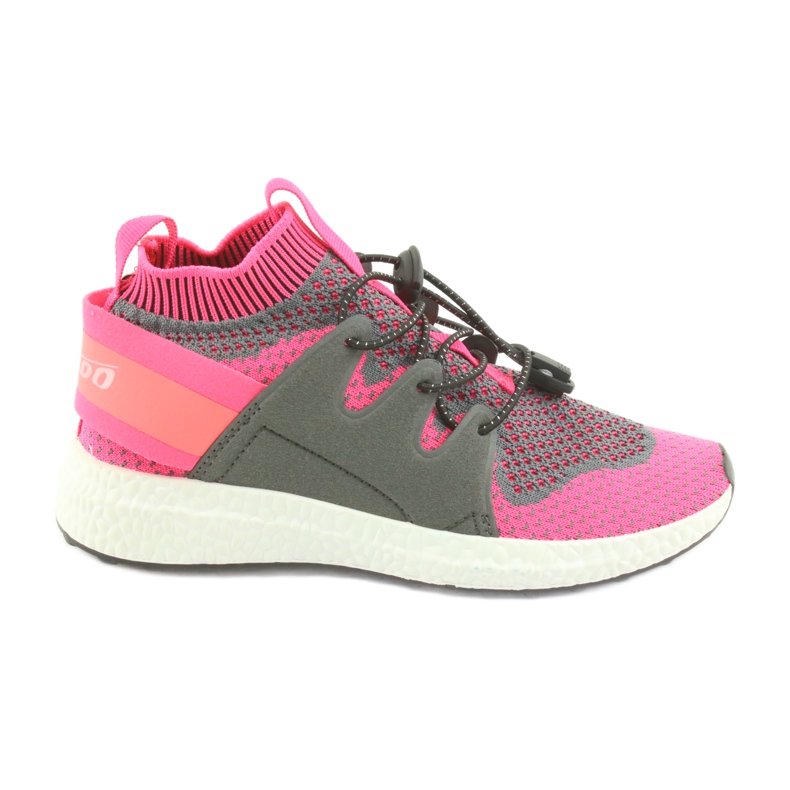 Befado children's shoes up to 23 cm 516X030 grey pink Befado children's shoes up to 23 cm 516X030 grey pink