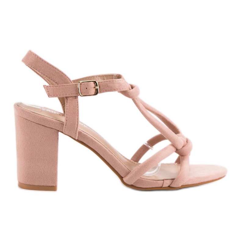 Laura Mode Elegant Sandals On A Bar pink