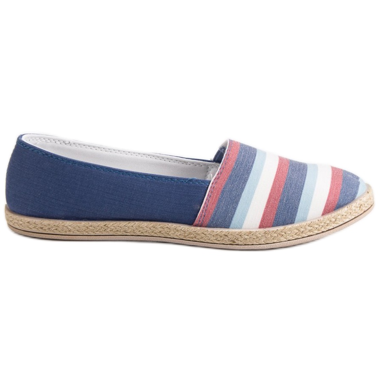 Sweet Shoes Striped Slipons blue Sweet Shoes Striped Slipons blue