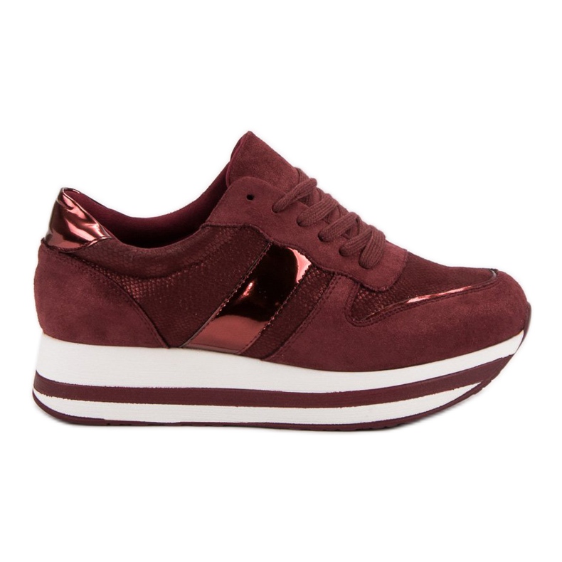 Bestelle Fashionable burgundy sneakers multicolored red Bestelle Fashionable burgundy sneakers multicolored red