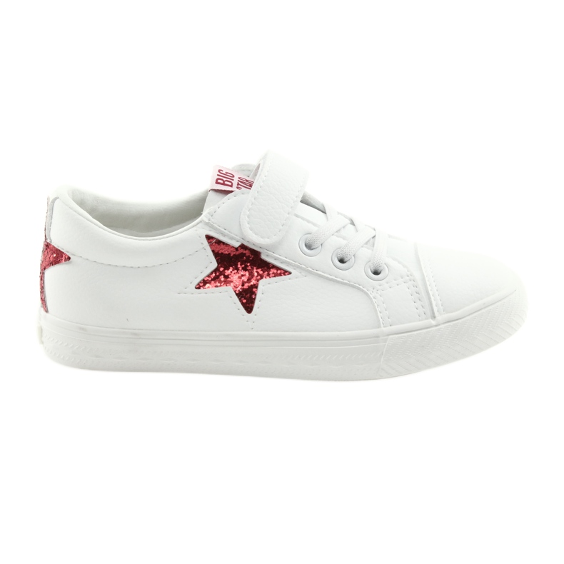 Big Star Velcro sneakers star 374102 white red