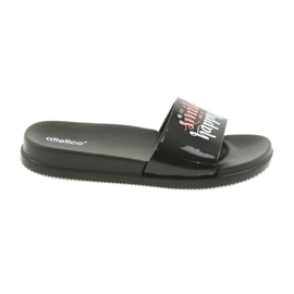 Happy Atletico women's black slippers Happy Atletico women's black slippers