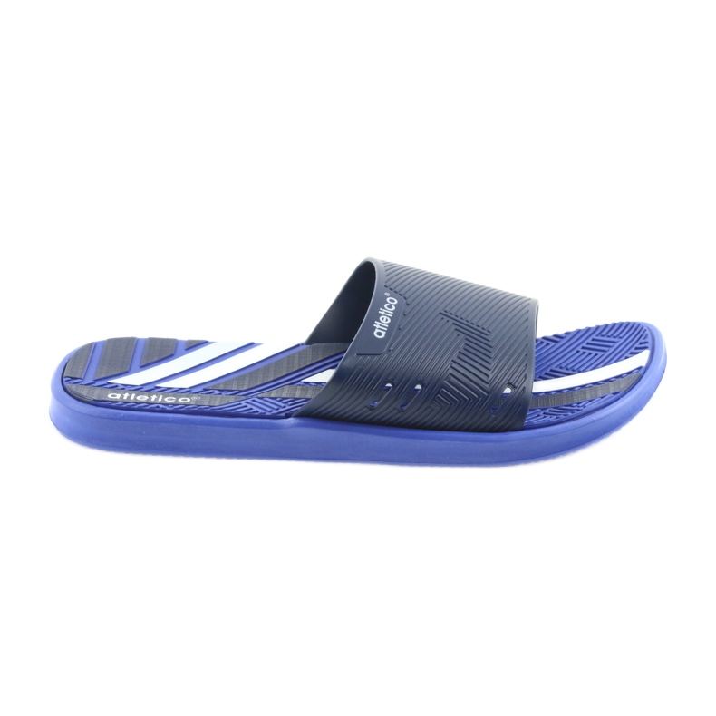 Atletico men's navy blue slippers for the pool white Atletico men's navy blue slippers for the pool white