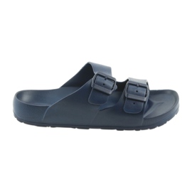 Atletico navy blue men's profiled slippers