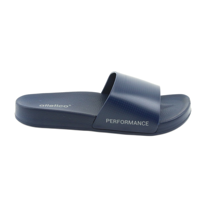 Atletico navy blue men's profiled slippers