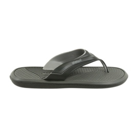 Atletico black men's flip-flops grey