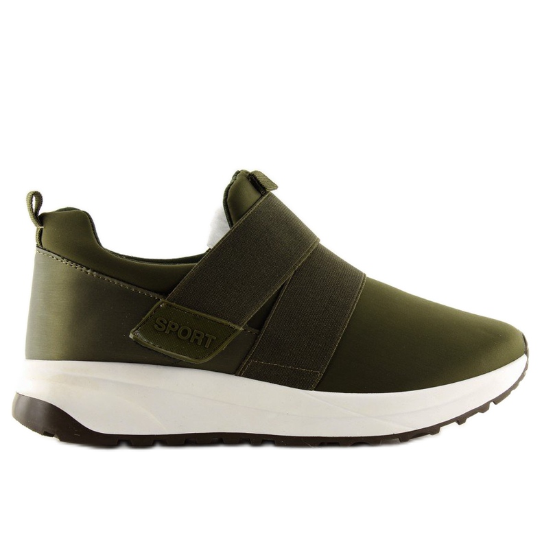 Green women's sports shoes NB151P Army Green