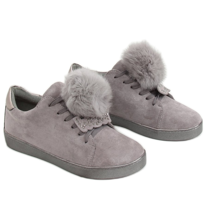 Gray women's sneakers 68-95 Gray grey