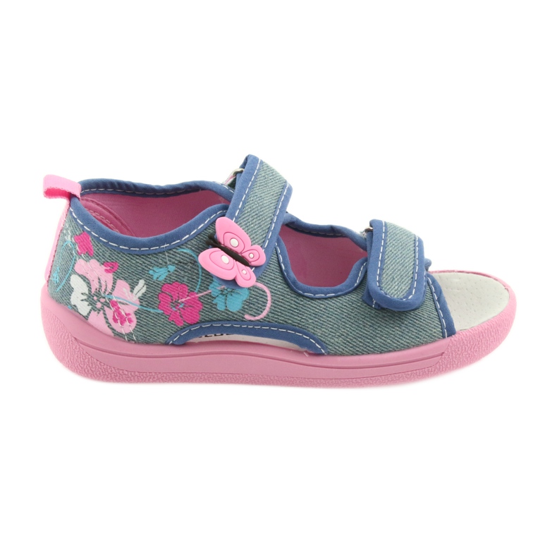 American Club Children's shoes slippers sandals American leather insert 37/19 blue pink