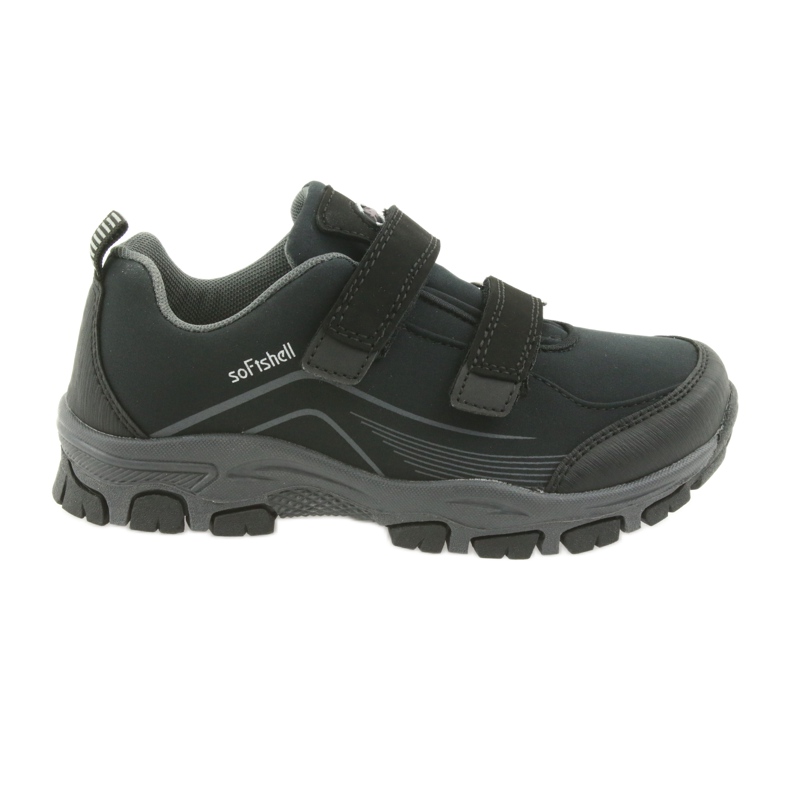 ADi American Club softshell children's sports shoes black grey