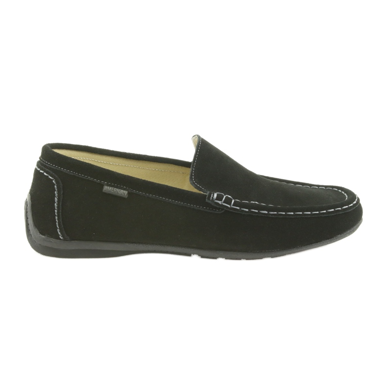 Loafers men's leather shoes American Club 01/2019 black