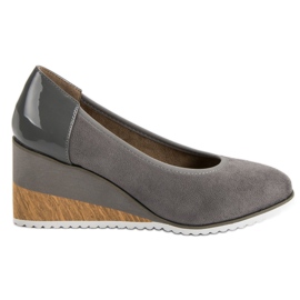 Filippo Light Wedge Pumps grey