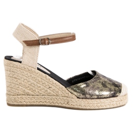 McKey Wedge Espadrilles yellow multicolored