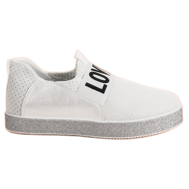 Bestelle Slip-on Sneakers With Glitter white Bestelle Slip-on Sneakers With Glitter white