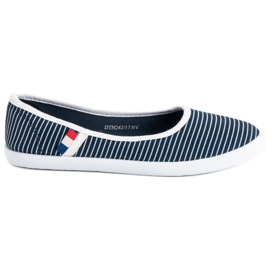 McKey Textile Ballerina With Stripes white blue McKey Textile Ballerina With Stripes white blue