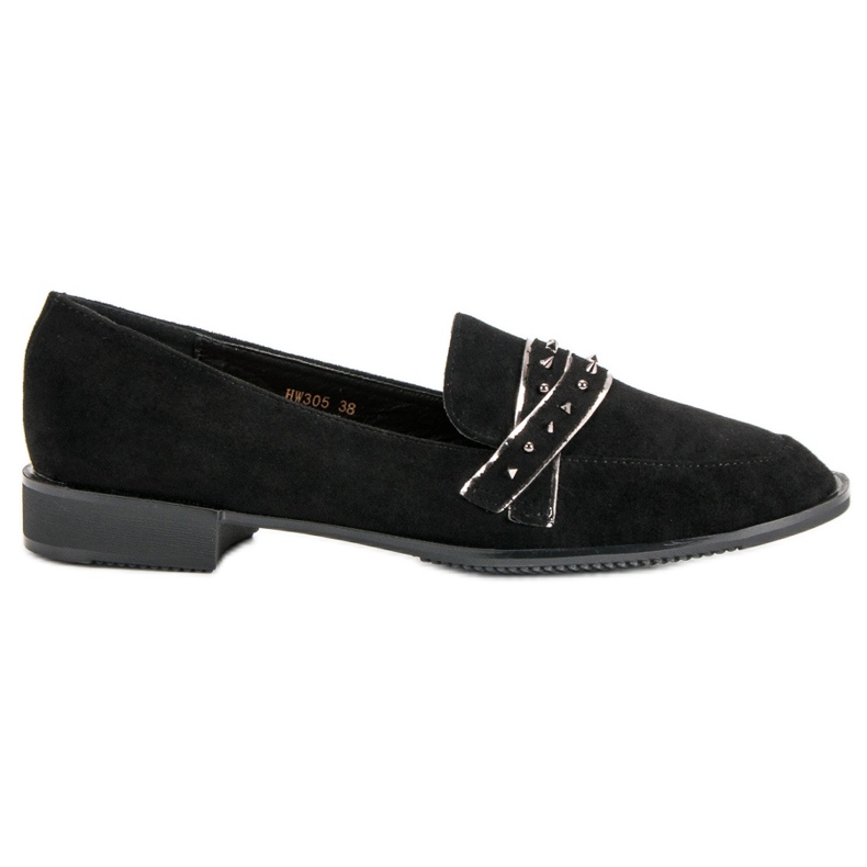 Sergio Todzi Black Loafers With Rhinestones