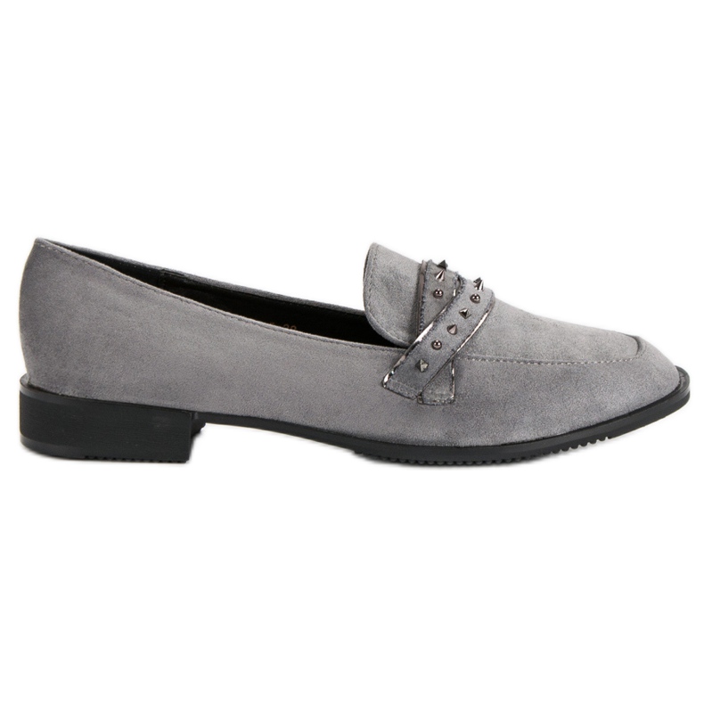 Sergio Todzi Gray Loafers With Rhinestones grey