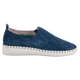 Filippo Leather Slip On Sneakers blue Filippo Leather Slip On Sneakers blue